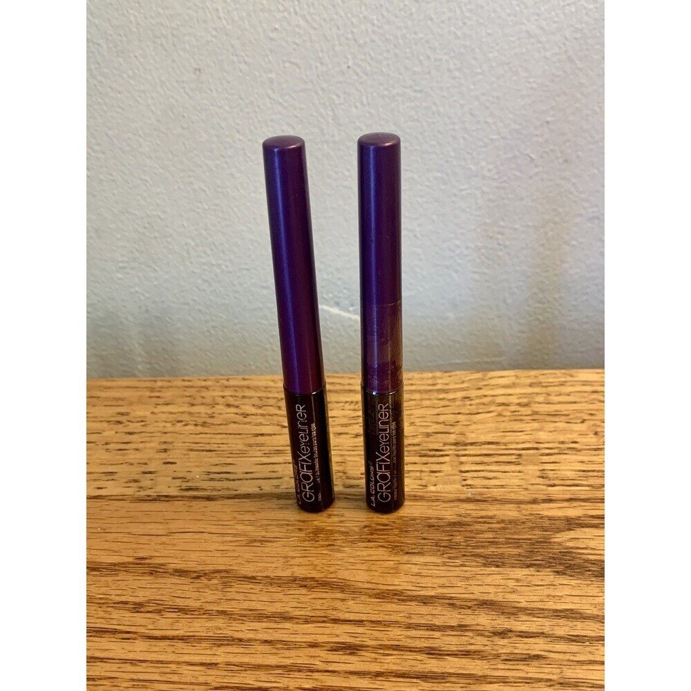 (2) L.A. Colors Grafix Eyeliner Purple Set Liquid Felt Tip Precision New